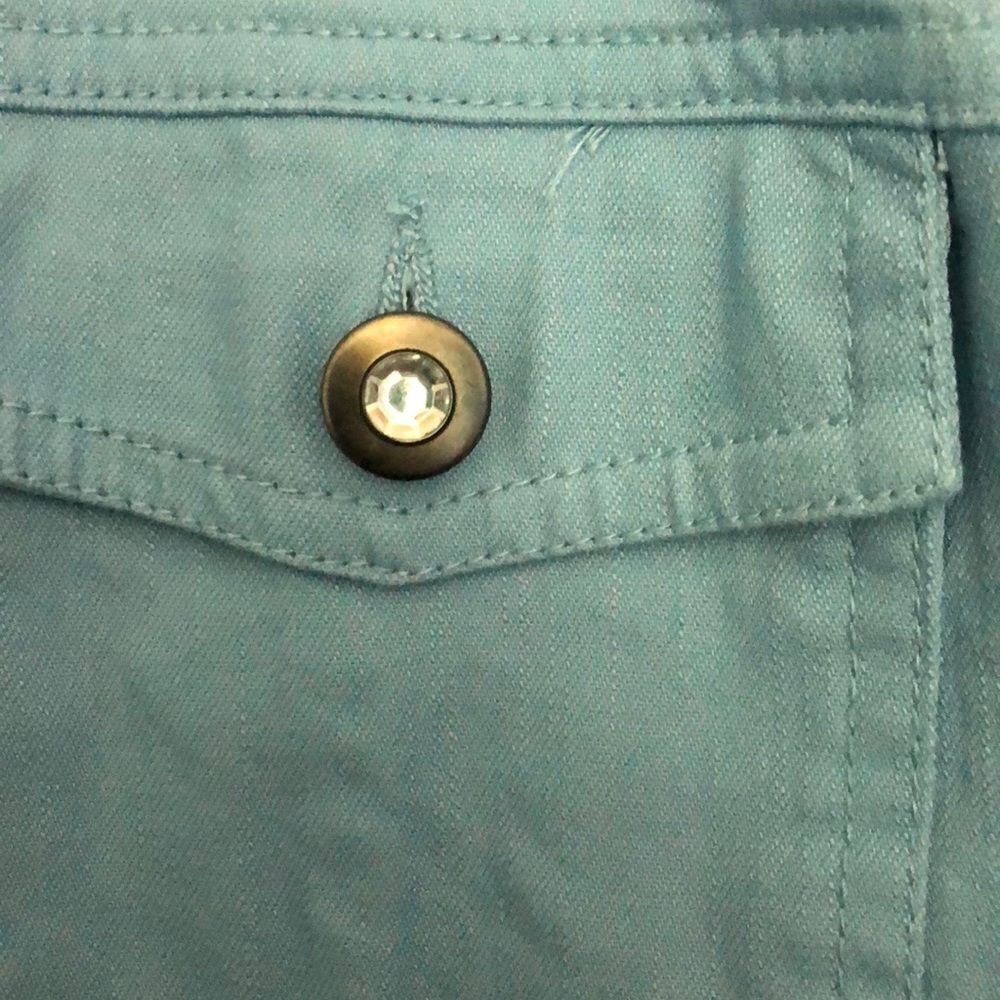 Fancy Light Blue Jean Jacket Denim&Co - Picture 2 of 4